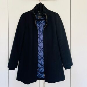 Make an offer! J.Crew Black Coat with Navy Lining